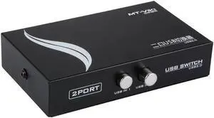 MT-VIKI MT-1A2B-CF Printer Switch 2 Port USB 2.0 Manual Printer Scanner Sharing Switch Hub 2 PC to 1 Spliiter Adapter