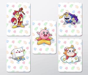 5 PCs Kirby Star Allies Amiibo Cards META KNIGHT KING DEDEDE WADDLE DEE