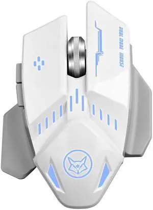 CORN Q11 Ergonomic Design, Cool Exterior USB Charging2.4Ghz 10 m  Wireless1600DPI Silent Clicking Mouse-White
