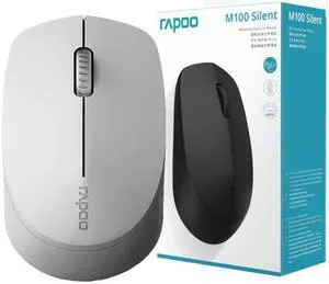 Rapoo T100 Ergonomic Design, Wireless 3 Modes(Bluetooth4.0and 3.0, 2.4GHz Wireless) Connection 1300DPI Silent Mouse For Office And Game - Light Grey Rapoo T100 Ergonomic Design, Wireless 3 Modes(Bluetooth4.0and 3.0, 2.4GHz Wireless) Connection 1300DPI Silent Mouse For Office And Game - Light Grey