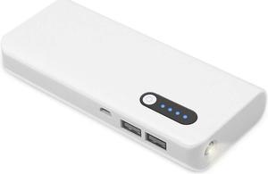 Tinkon 16800mAh Portable Charger External Battery Ultra-Compact Pack Backup Power Bank with Dual USB Ports for iPhone, iPad Mini, Samsung, Nexus, HTC, Huawei, Lenovo, More Phones and Tablets- White