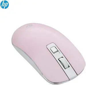 HP S4000 Ergonomic Design, Cute Exterior 2.4Ghz 10m  Wireless  Silent Clicking Mouse  For Office And Game, Gift for Her - Pink