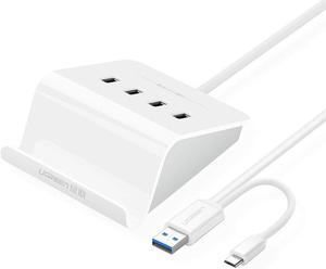 UGREEN USB 3.0 Hub, 4-Port Hub with 3ft Extension Cable, High-Speed Black