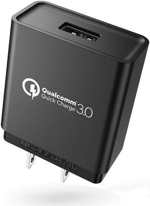 UGREEN Quick Charge QC 3.0 USB Wall Charger, 18W Fast Rapid Wall Charger Samsung S8 S9 S7 Note8 S6 Note 5, LG V30 V20 G6 Stylo 3, Motorola Droid Turbo, Moto G5, HTC 10 Sony ZTE iPhone iPad