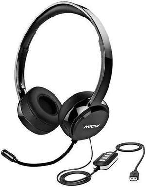 Mpow 071 USB Headset/ 3.5mm Computer Headset Microphone Noise Cancelling, Lightweight PC Headset Wired Headphones, Business Headset Skype, Webinar, Phone, Call Center