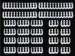 24 Pieces Set = 24-pin x 4, 8-pin x 12, 6-pin x 8 Cable Comb for 3 mm Cable Gesleeved Up To 3.4 mm/0.13inch) White