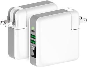 CORN KP-Super 6700mAh 3-Port USB Wall Charger with Foldable Plug, PowerPort for iPhone Xs/XS Max/XR/X/8/7/6/8Plus, iPad Pro/Air 2/Mini 4/3, Galaxy/Note/Edge, LG, Nexus, HTC, and More