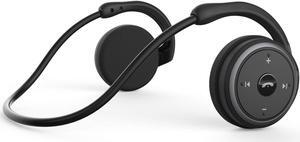 Bluetooth 4.1 Headphones Neckband Wireless Sports Headset Over-Ear earbuds with Sweatproof, Hi-Fi Stereo,Built-In Microphone and 12 Hours Playtime(Black)