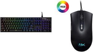 HyperX Alloy FPS RGB - Mechanical Gaming Keyboard and HyperX Pulsefire Core - RGB Gaming Mouse