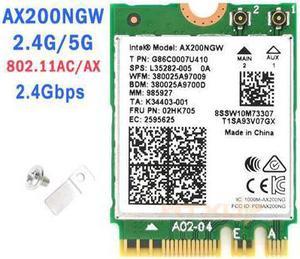 2.4G Wireless AX200NGW NGFF Network Wifi Card For Intel AX200 2.4G/5Ghz 802.11ac/ax Wi-fi Bluetooth 5.0 better than 9260AC NGW