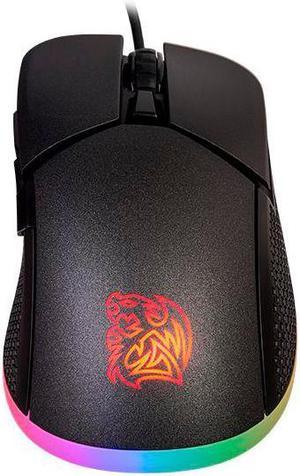 Thermaltake Tt Esports IRIS Optical 16.8 Million Color RGB Aura Illumination 9 Lighting Effects 5000 DPI PMW3325 Sensor Ergonomic Software-Controlled Gaming Mouse MO-IRS-WDOHBK-04