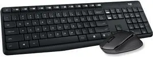 Logitech MK315 2.4 GHz Wireless Keyboard and Mouse Combo - Black