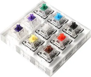 NPKC 9 key Gateron Green Clear White Gray Clear Zealio Purple Switches Shaft Testing Tool Switch Tester