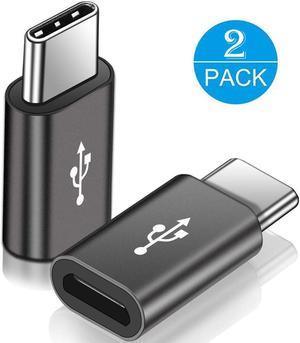 CORN Micro-USB to USB-C Adapter - [2-Pack] Fast Charge and Convert Data via OTG Micro Female to Type-C Male for MacBook Pro, Samsung Galaxy S9 S8 Note 8, LG V30, 2XL & More USB-C Devices