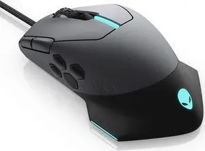 Alienware RGB Gaming Mouse AW510M: 16, 000 DPI Optical Sensor - Alienfx RGB - 10 Buttons - Adjustable Scroll Wheel - Large Click Anywhere L/R Buttons