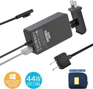 Surface Pro Charger Surface Pro 4 Charger, CORN 44W 15V 2.58A Power Supply Compatible Microsoft Surface Pro 4 Pro 3 Pro 6 Pro 7 Surface Pro Laptop 1/2 Surface Go & Surface Book with Travel Case