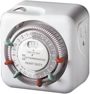 INTERMATIC TN311 Timer, Mechanical, 120V, 15A, Plug In
