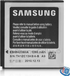 Genuine Official OEM Samsung Standard Battery EB664239HA for Caliber R580 R860 Suede R710 Cell Phones