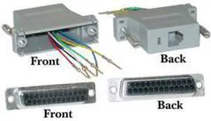 Cable Wholesale DB25 Female / RJ12 Modular Adapter - Gray