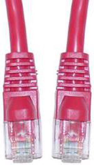 CAT6, UTP, with Molded Boot, 500MHz, Red, 5 ft