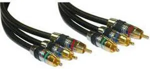 Component Video Cable Premium Grade 24K Gold, CL2, 12 ft