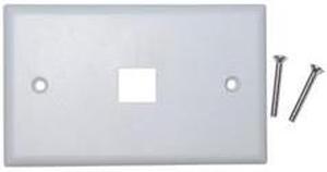 Wall Plate, 1Hole for keystone Jack, White