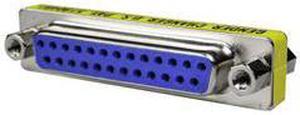 DB25 Female / DB25 Female, Serial Mini Gender Changer