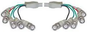 BNC x 5 Male to BNC x 5 Male Cable, Double-Shielded, 25 foot