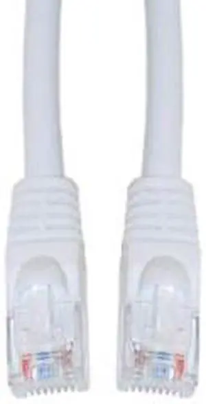 Cable Wholesale CAT5E UTP w/ Molded Boot 350MHz 100 foot - White