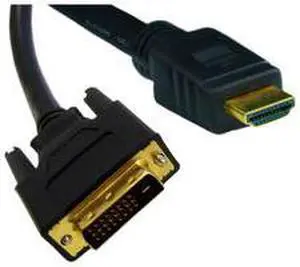 HDMI to DVI cable 15 ft CL2 rated  In-wall