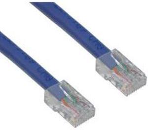 CAT6 Cable, UTP, Bootless, Blue, 500MHz, 1 ft