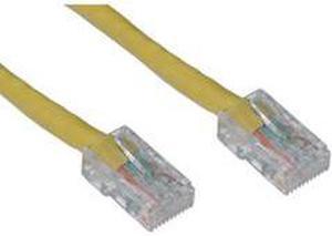 Cable Wholesale Cat 5E Yellow Ethernet Patch Cable, Bootless, 50 Foot