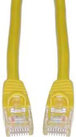 CAT5E, UTP, with Molded Boot, 350MHz, Yellow, 3 ft