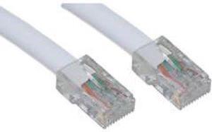 CAT5E, UTP, Bootless, 350MHz, White, 10 ft