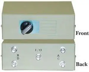 BNC Female, ABCD 4 Way Switch Box