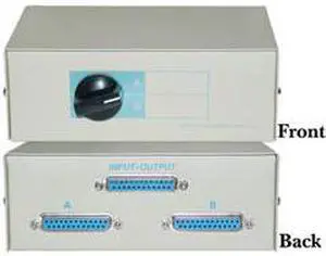 DB25 Female, AB 2 Way Switch Box