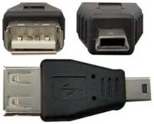 Cable Wholesale USB A Female to USB Mini-B 5 Pin Male Adapter