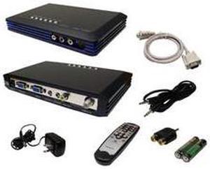 External Cable TV Tuner, RF/Coaxial / Composite Video / S-Video Inputs to Composite RCA (Red/White/Y