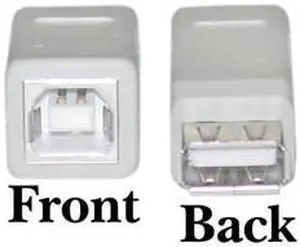 Cable Wholesale Type A Female to Type B Female USB A to B Adapter