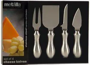 PRODYNE K4S STAINLESS STEEL 4PC CHEESE KNIVES SET INCLUDES