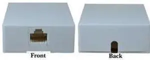 Surface Mount Jack 8P8C White (For Phone Use Only)