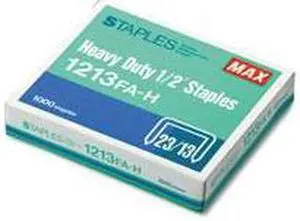 MAX HD-12F FLAT CLINCH - 1-1000PK 1/2" STAPLES