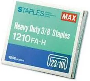 MAX HD-12F FLAT CLINCH - 1-1000PK 3/8" STAPLES