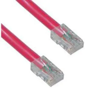 Cable Wholesale Electronics Cat6 Red Ethernet Patch Cable Bootless 14 foot