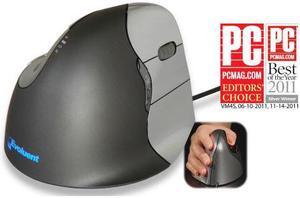 EVOLUENT VM4 VERTICAL MOUSE RIGHT HANDED - THE ERGONOMIC PATENTED SHAPE SUPPORTS