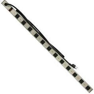 12 Outlet Vertical Rackmount Power Distribution Unit (PDU), Power Strip with Overload Protection, 15