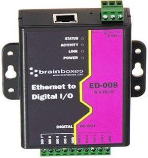 Brainboxes Ethernet to 8 Digital IO Lines - ED-008