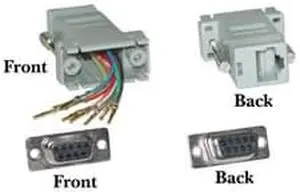 DB9 Female / RJ45, Color Gray