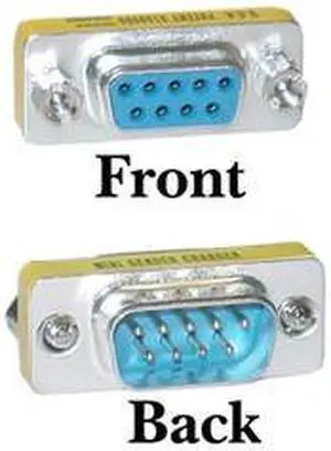 DB9 Male / DB9 Female, Mini Coupler