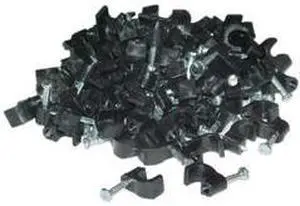 Cable-Clip Black RG59 (100 pieces per bag)